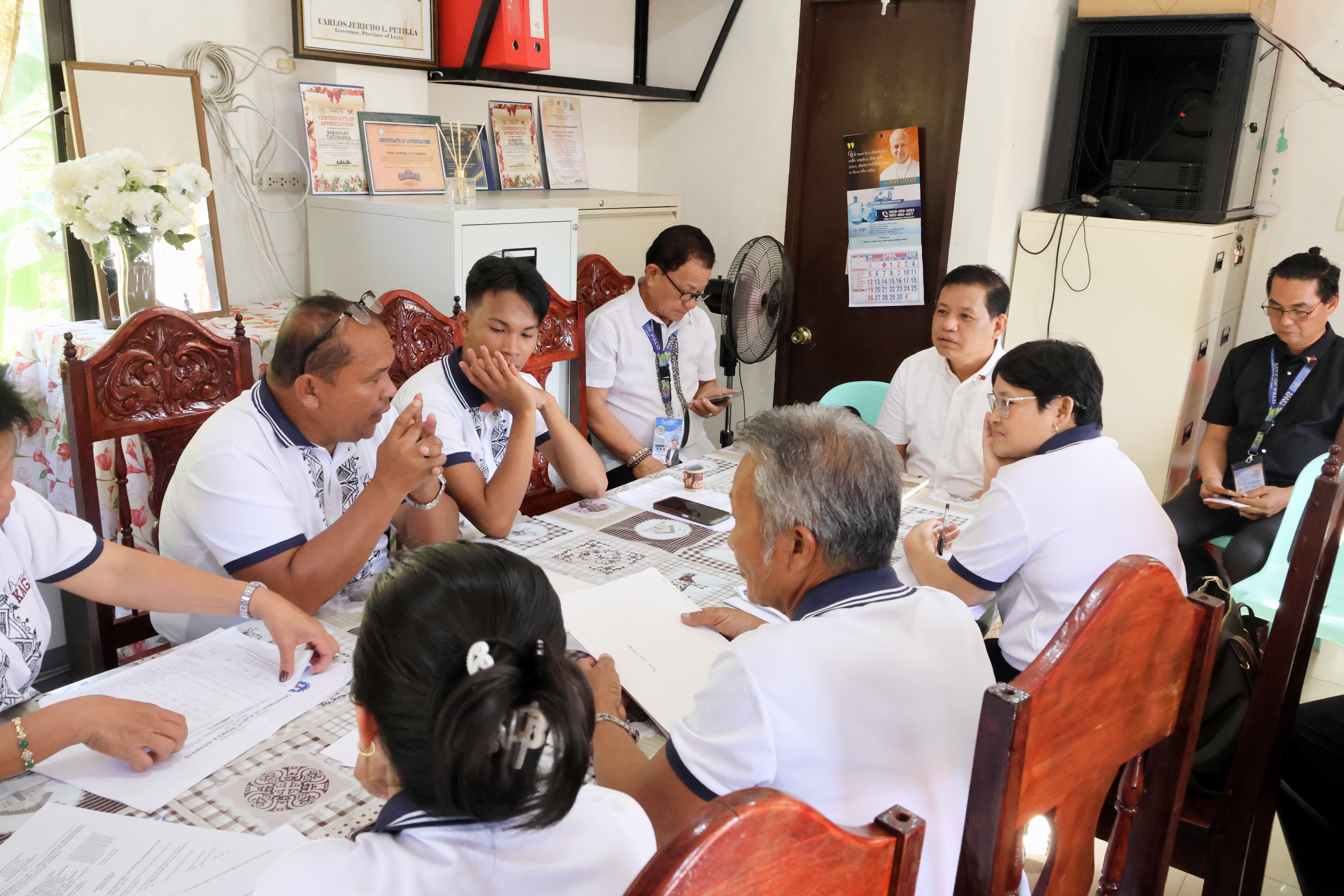 Forum on Legislative Processes and Document Filling continues in Barangay Tacuranga, Palo, Leyte, led by the Committee on Rules and supported by SB consultant and staffs.